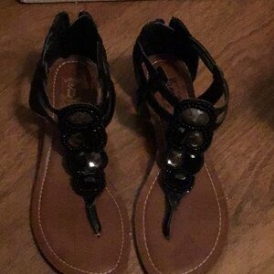 S Decree sandals gently worn